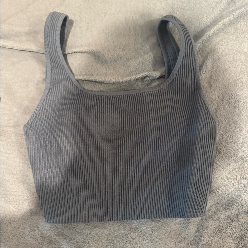Babaton Sculpt Knit Gray Top